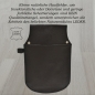 Preview: flevado Leder Gastronomie Kellner Halfter Tasche Colt Wild Tribes Only (Nappa Leder schwarz)